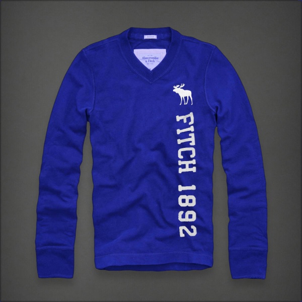 Abercrombie Fitch Hombres cuello en V Largo Remera AF5966